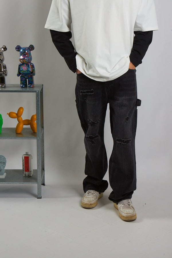 BAGGY ROTTURE GRIGIO B.L.