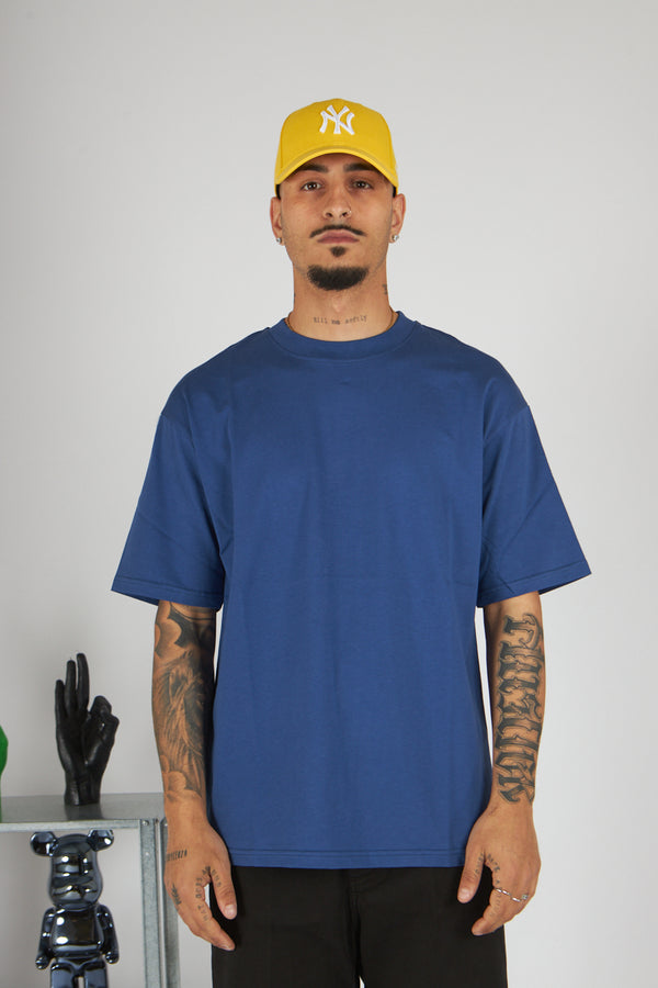 T-SHIRT BASIC BLU BALENA