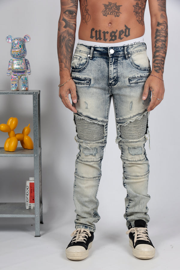 BIKER DENIM STONE