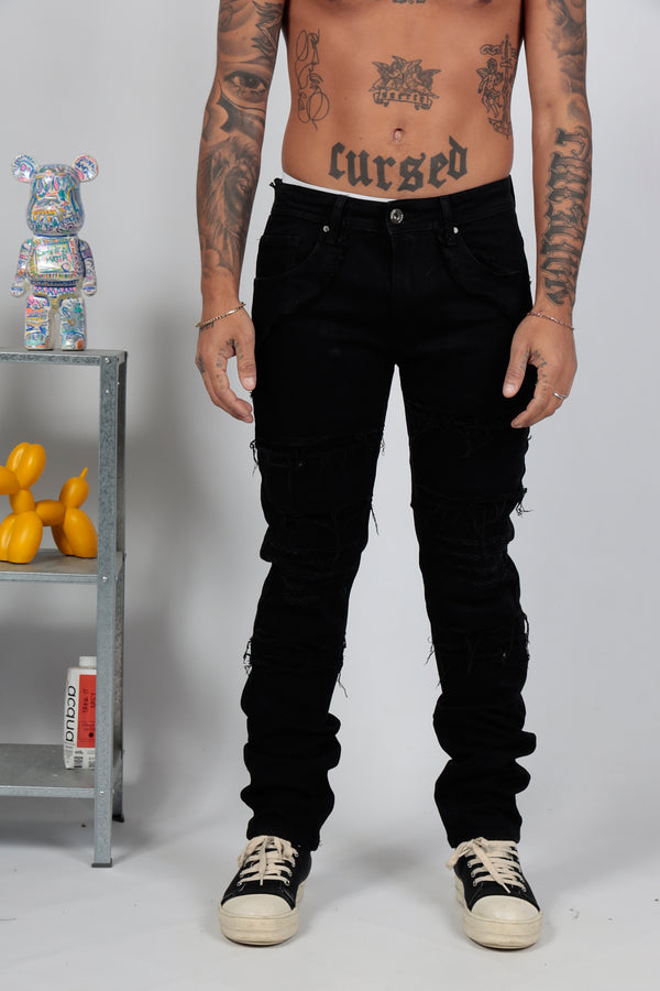 BLACK SKINNY DESTROY