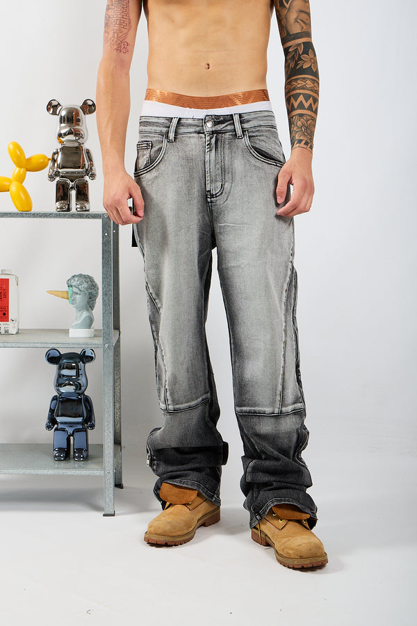 BAGGY METTALIQUE ZIP