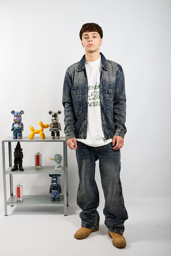 CORDINATO DENIM ZIP