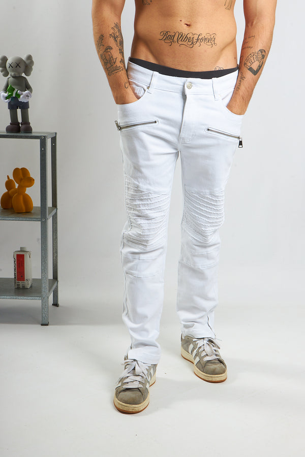 BIKER BIANCO CLOUD ZIP