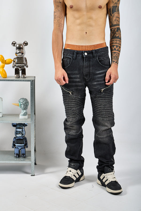BIKER MULTIZIP GRIGIO