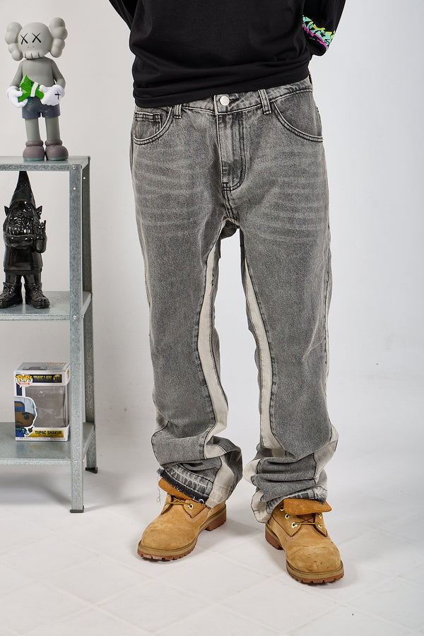 FLARED CONTRAST GRIGIO CHIARO